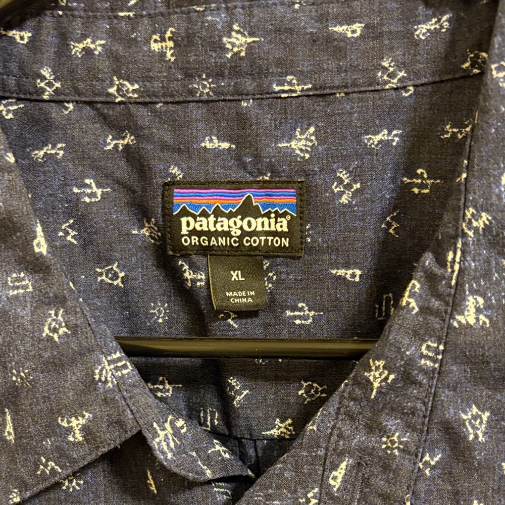 Patagonia Dark Blue Organic Cotton Shirt